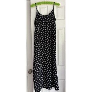 VTG Ulterior Motives Floral Print Maxi Slip Dress Size M Y2K Boho Festival 90’s